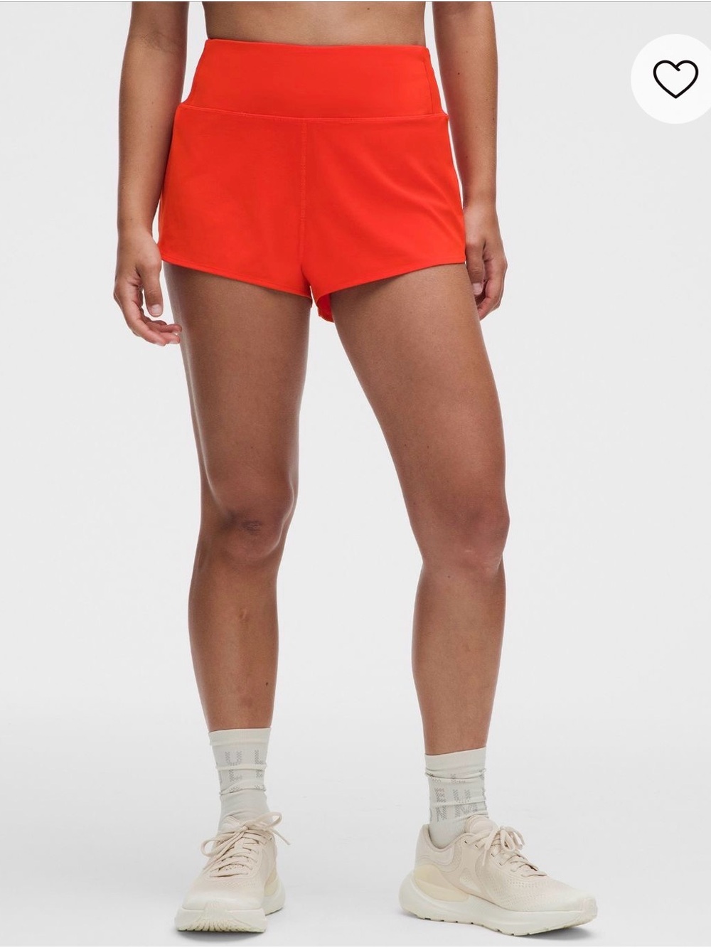 Lululemon Speed-Up High-Rise Short in Bright Red
